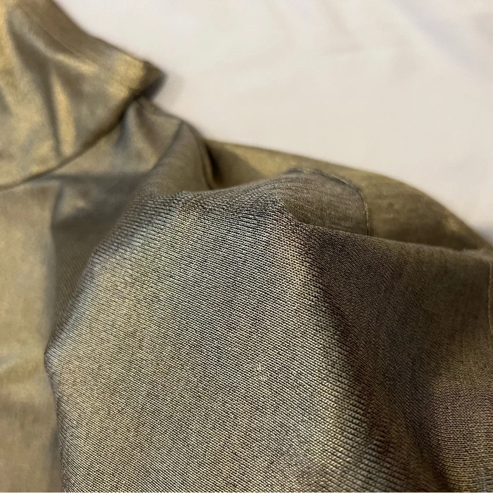 Porridge Gold Shine Glam Short Sleeve Tee Size XS - Picture 9 of 12
